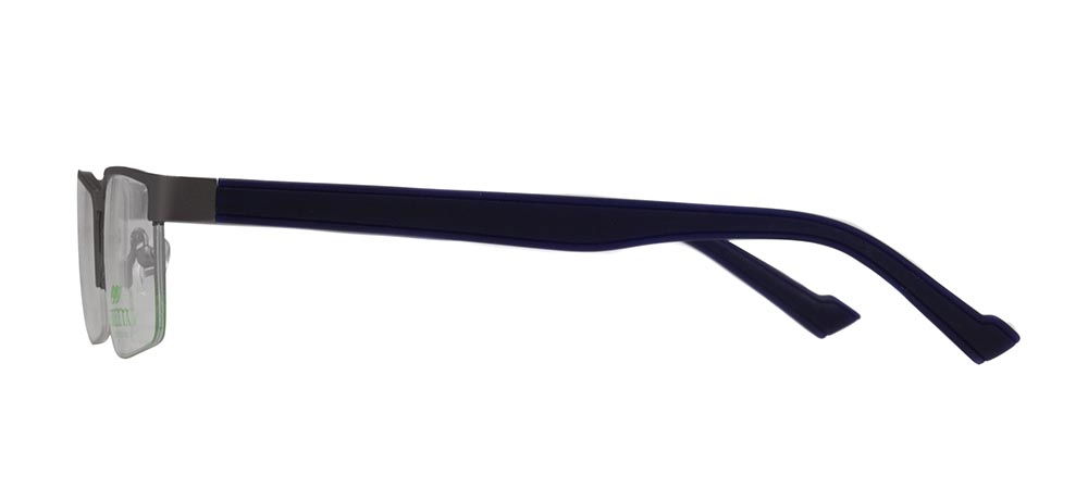 CARETTA CRTTA 7851-C.M02 Optik Genç,Yetişkin Erkek Köşeli Yarım Çerçeveli Metal - 3