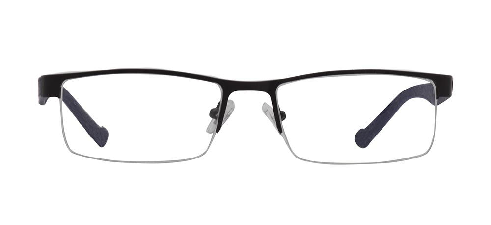 CARETTA CRTTA 7851-C.M06 Optik Genç,Yetişkin Erkek Köşeli Yarım Çerçeveli Metal - 1