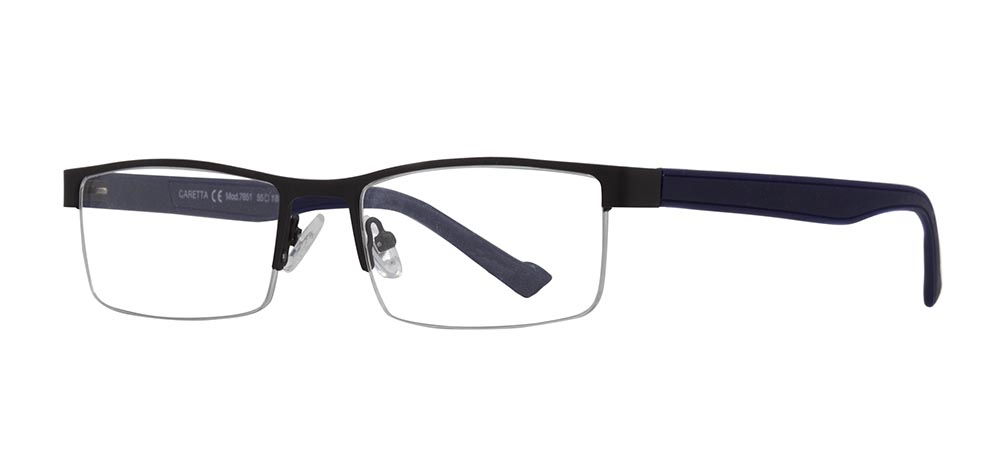 CARETTA CRTTA 7851-C.M06 Optik Genç,Yetişkin Erkek Köşeli Yarım Çerçeveli Metal - 2