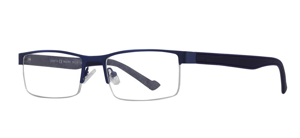 CARETTA CRTTA 7851-C.M118 Optik Genç,Yetişkin Erkek Köşeli Yarım Çerçeveli Metal - 2