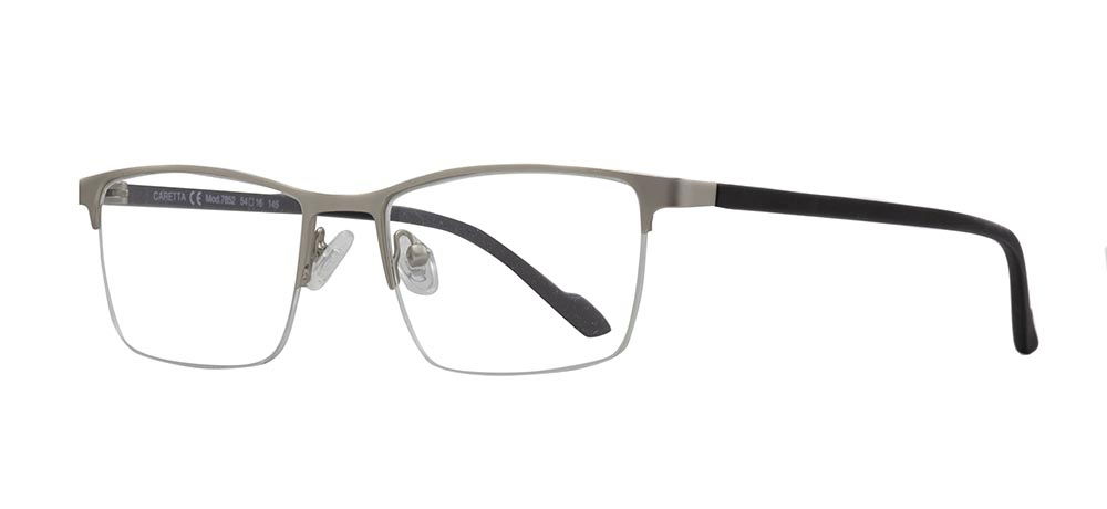 CARETTA CRTTA 7852-C.M01 Optik Genç,Yetişkin Erkek Köşeli Yarım Çerçeveli Metal - 2