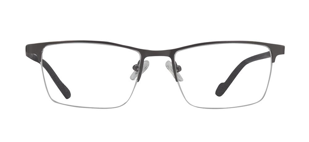 CARETTA CRTTA 7852-C.M02 Optik Genç,Yetişkin Erkek Köşeli Yarım Çerçeveli Metal - 1