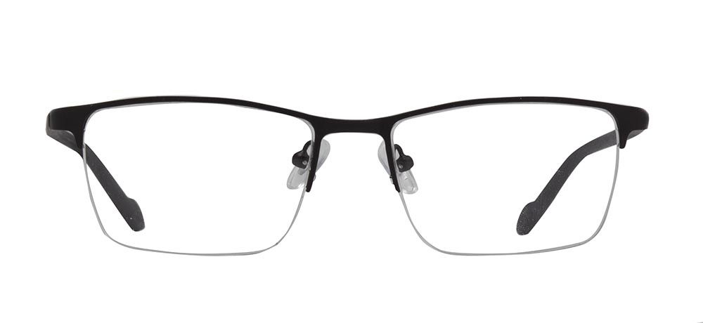 CARETTA CRTTA 7852-C.M06 Optik Genç,Yetişkin Erkek Köşeli Yarım Çerçeveli Metal - 1