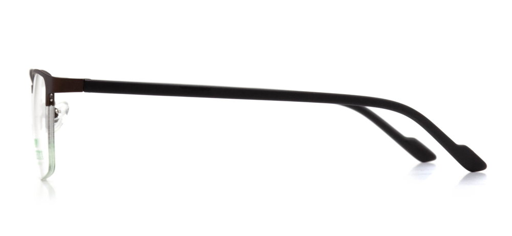 CARETTA CRTTA 7852-C.M119 Optik Genç,Yetişkin Erkek Köşeli Yarım Çerçeveli Metal - 3