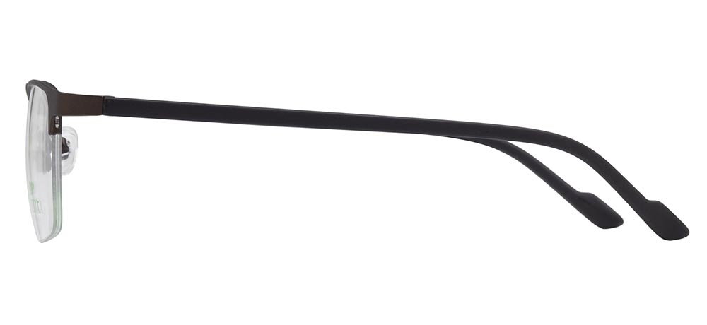 CARETTA CRTTA 7852-C.M119 Optik Genç,Yetişkin Erkek Köşeli Yarım Çerçeveli Metal - 3