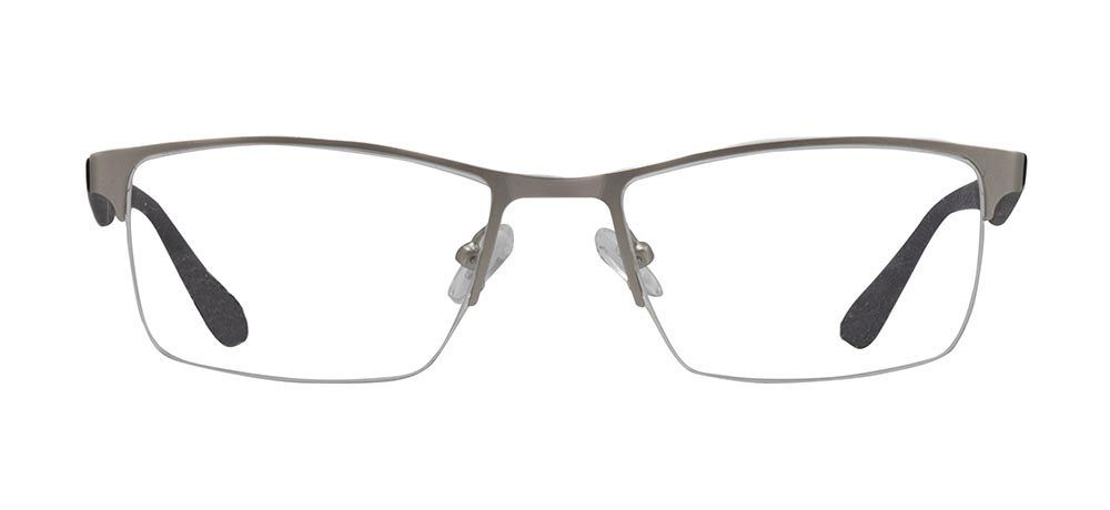 CARETTA CRTTA 7853-C.M01 Optik Genç,Yetişkin Erkek Köşeli Yarım Çerçeveli Metal - 1