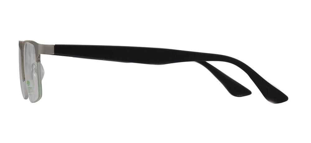 CARETTA CRTTA 7853-C.M01 Optik Genç,Yetişkin Erkek Köşeli Yarım Çerçeveli Metal - 3