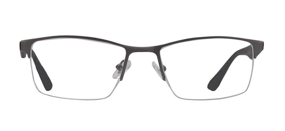 CARETTA CRTTA 7853-C.M02 Optik Genç,Yetişkin Erkek Köşeli Yarım Çerçeveli Metal - 1