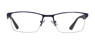 CARETTA CRTTA 7853-C.M118 Optik Genç,Yetişkin Erkek Köşeli Yarım Çerçeveli Metal 