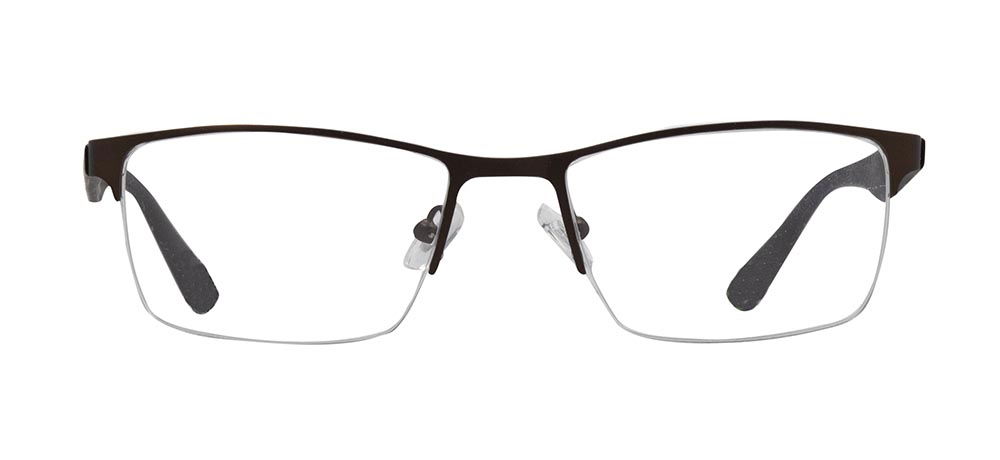 CARETTA CRTTA 7853-C.M119 Optik Genç,Yetişkin Erkek Köşeli Yarım Çerçeveli Metal - 1