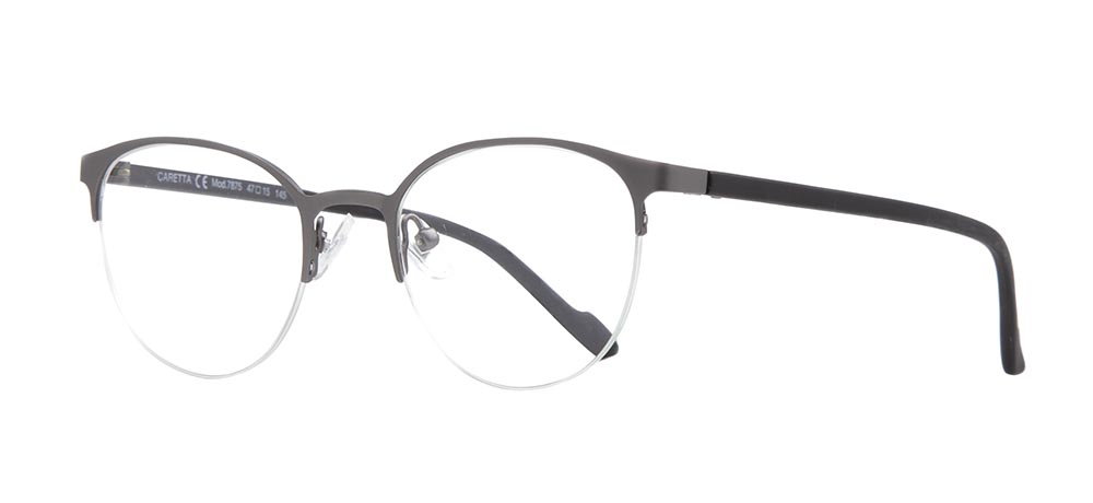 CARETTA CRTTA 7875-C.M02 Optik Genç Erkek,Kadın,Unisex Oval Yarım Çerçeveli Metal - 2