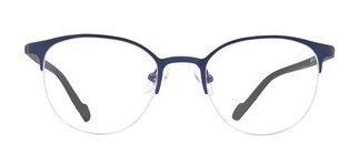 CARETTA CRTTA 7875-C.M118 Optik Genç Erkek,Kadın,Unisex Oval Yarım Çerçeveli Metal 