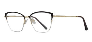 CARETTA CRTTA 7876-C.0603 Optik Genç Kadın Geometrik Yarım Çerçeveli Metal - CARETTA (1)