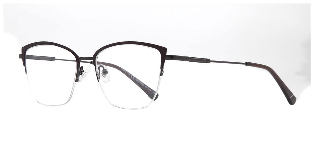 CARETTA CRTTA 7876-C.1506 Optik Genç Kadın Geometrik Yarım Çerçeveli Metal - 2