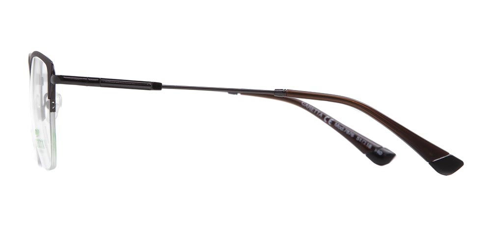 CARETTA CRTTA 7876-C.1506 Optik Genç Kadın Geometrik Yarım Çerçeveli Metal - 3