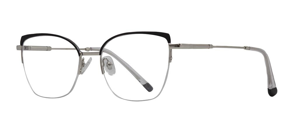 CARETTA CRTTA 7877-C.0601 Optik Genç Kadın Geometrik Yarım Çerçeveli Metal - 2