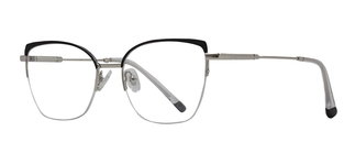 CARETTA CRTTA 7877-C.0601 Optik Genç Kadın Geometrik Yarım Çerçeveli Metal - CARETTA (1)