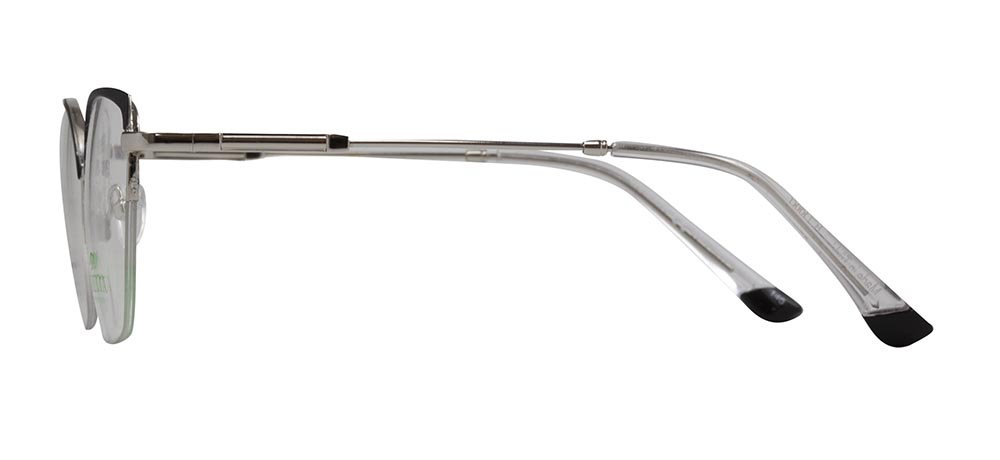 CARETTA CRTTA 7877-C.0601 Optik Genç Kadın Geometrik Yarım Çerçeveli Metal - 3