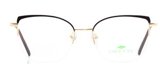 CARETTA CRTTA 7877-C.0603 Optik Genç Kadın Geometrik Yarım Çerçeveli Metal - CARETTA
