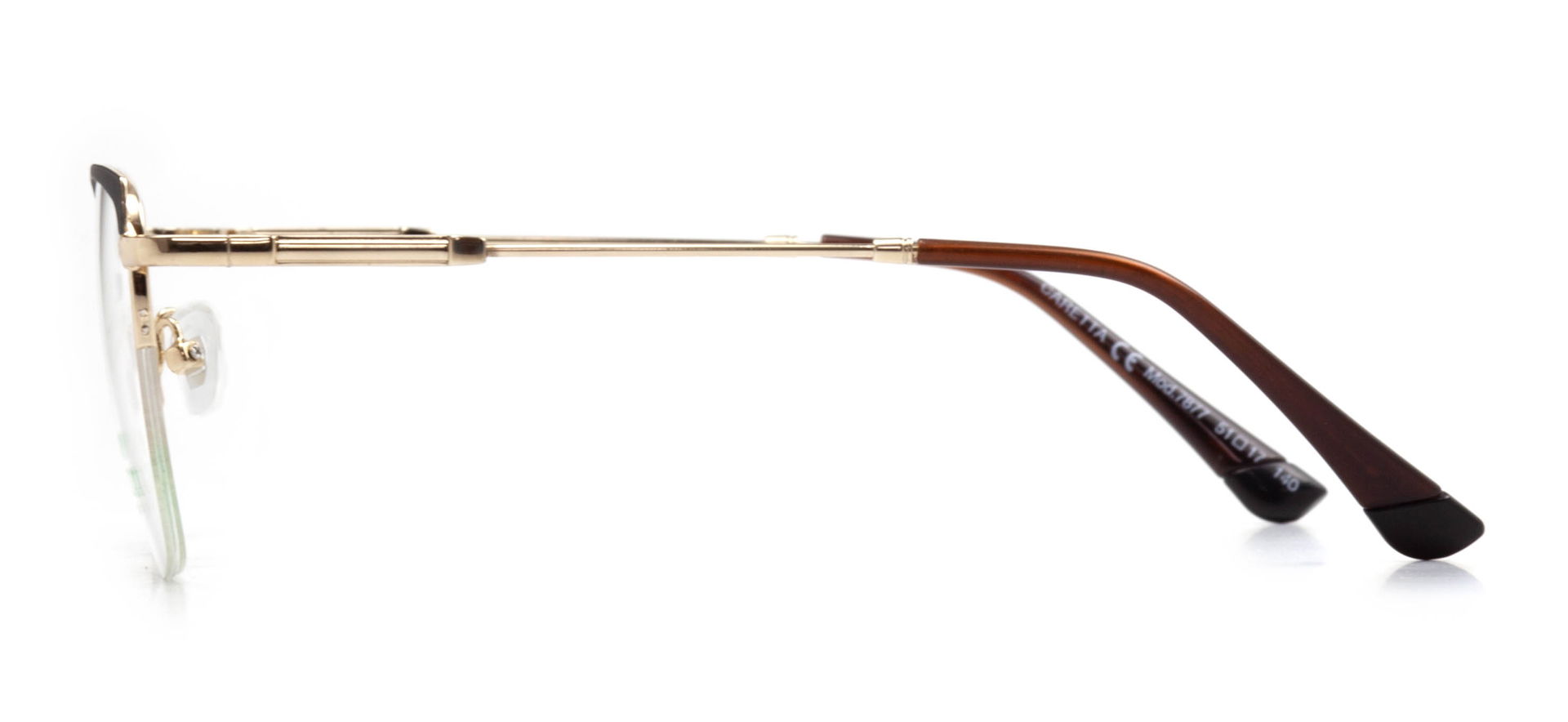 CARETTA CRTTA 7877-C.M0603 Optik Genç Kadın Geometrik Yarım Çerçeveli Metal - 3