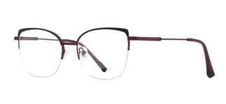 CARETTA CRTTA 7877-C.M0615 Optik Genç Kadın Geometrik Yarım Çerçeveli Metal - CARETTA (1)