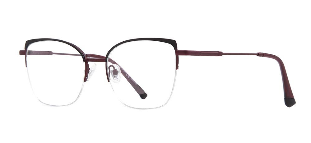 CARETTA CRTTA 7877-C.M0615 Optik Genç Kadın Geometrik Yarım Çerçeveli Metal - 2