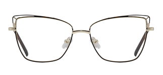 CARETTA CRTTA 7878-C.0603 Optik Genç Kadın Geometrik Çerçeveli Metal - CARETTA