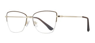 CARETTA CRTTA 7879-C.0403 Optik Genç Kadın Köşeli Yarım Çerçeveli Metal - CARETTA (1)