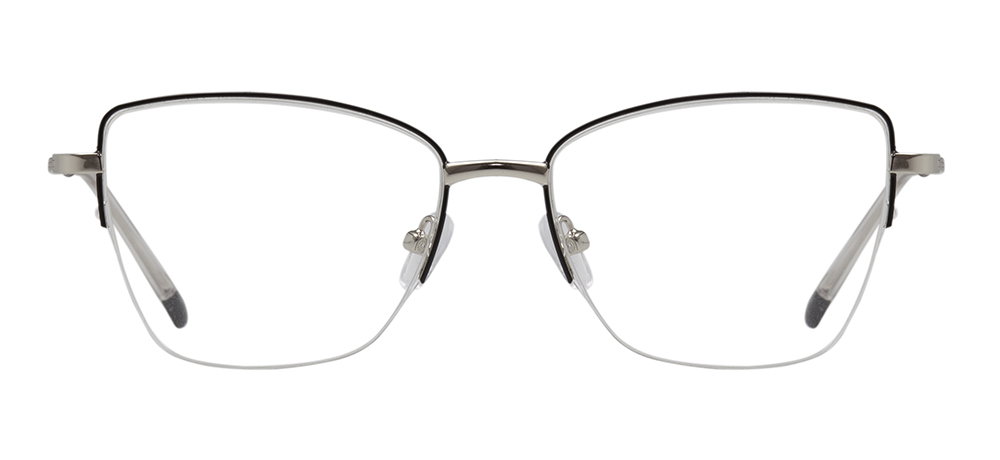 CARETTA CRTTA 7879-C.0601 Optik Genç Kadın Köşeli Yarım Çerçeveli Metal - 1