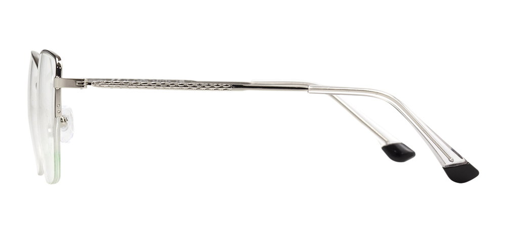 CARETTA CRTTA 7879-C.0601 Optik Genç Kadın Köşeli Yarım Çerçeveli Metal - 3