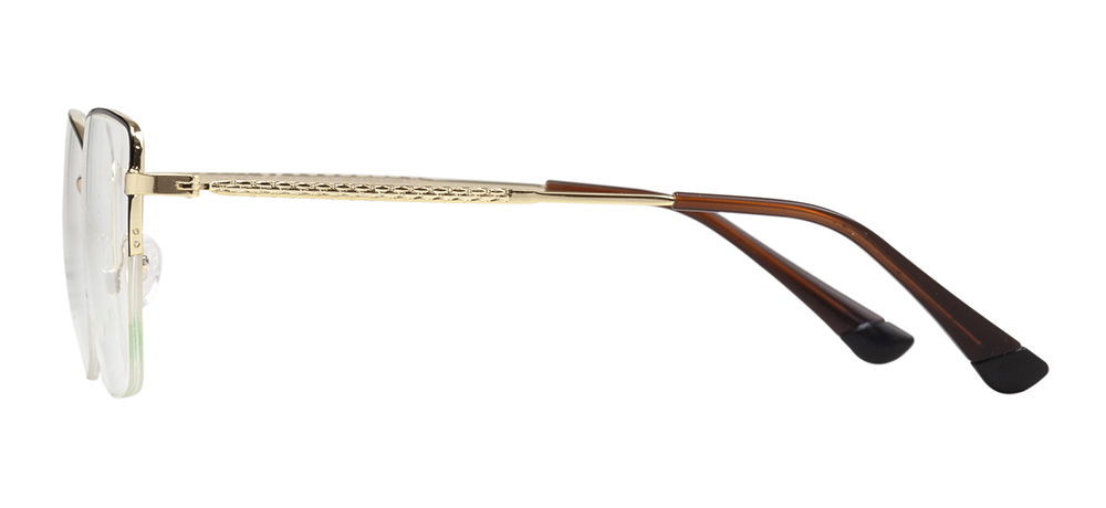 CARETTA CRTTA 7879-C.0603 Optik Genç Kadın Köşeli Yarım Çerçeveli Metal - 3