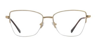 CARETTA CRTTA 7879-C.M03 Optik Genç Kadın Köşeli Yarım Çerçeveli Metal - CARETTA