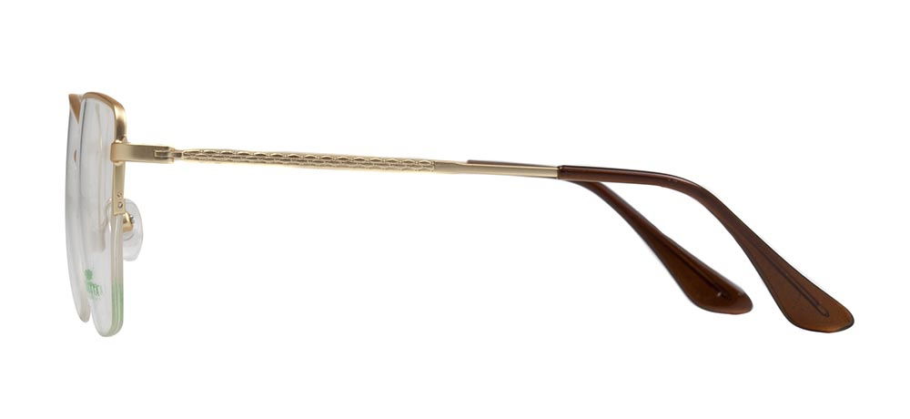 CARETTA CRTTA 7879-C.M03 Optik Genç Kadın Köşeli Yarım Çerçeveli Metal - 3