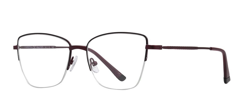 CARETTA CRTTA 7879-C.M0615 Optik Genç Kadın Köşeli Yarım Çerçeveli Metal - 2