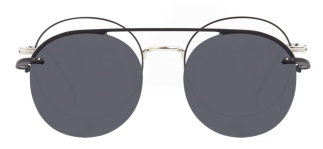 CARETTA CRTTA MTL 7504-C.02 Clipon, Optik Genç Erkek,Kadın,Unisex Yuvarlak Çerçeveli Metal - CARETTA