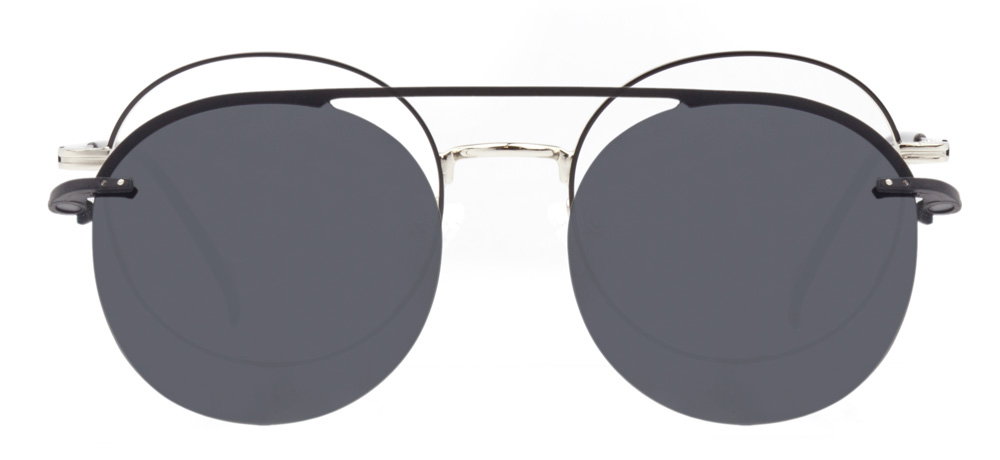 CARETTA CRTTA MTL 7504-C.02 Clipon, Optik Genç Erkek,Kadın,Unisex Yuvarlak Çerçeveli Metal - 1