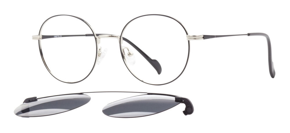 CARETTA CRTTA MTL 7504-C.02 Clipon, Optik Genç Erkek,Kadın,Unisex Yuvarlak Çerçeveli Metal - 2