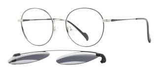 CARETTA CRTTA MTL 7504-C.02 Clipon, Optik Genç Erkek,Kadın,Unisex Yuvarlak Çerçeveli Metal - CARETTA (1)