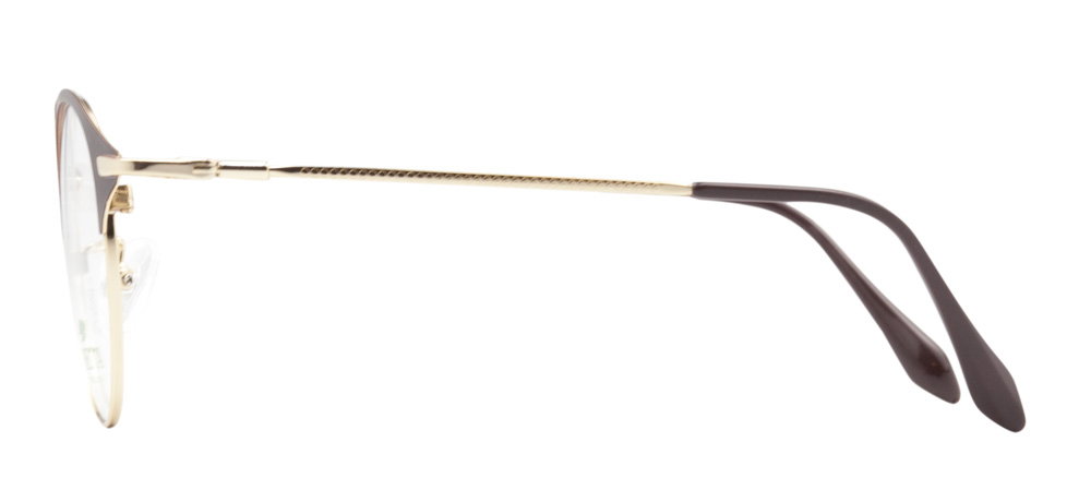 CARETTA CRTTA MTL 7543-C.02 Optik Genç Erkek,Kadın,Unisex Oval Çerçeveli Metal - 3