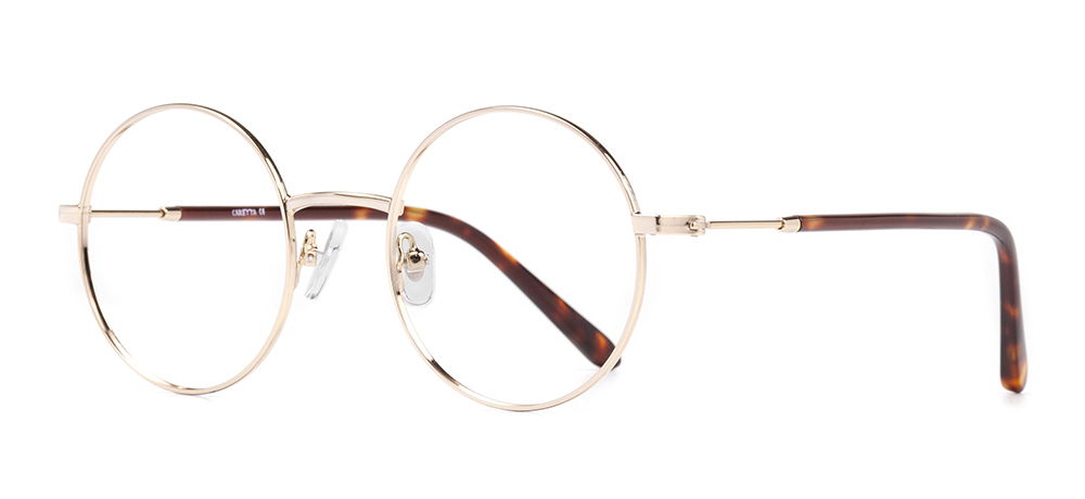 CARETTA CRTTA MTL 7549-C.02 Optik Genç Kadın Yuvarlak Çerçeveli Metal - 2