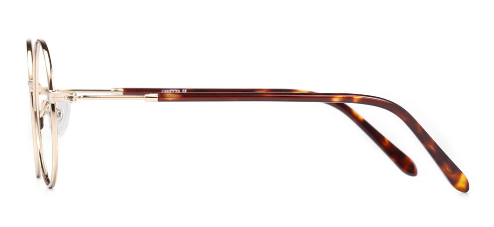 CARETTA CRTTA MTL 7549-C.02 Optik Genç Kadın Yuvarlak Çerçeveli Metal - 3