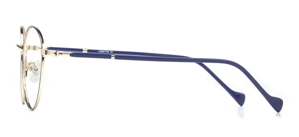 CARETTA CRTTA MTL 7550-C.02 Optik Genç Erkek,Kadın,Unisex Oval Çerçeveli Metal - 3