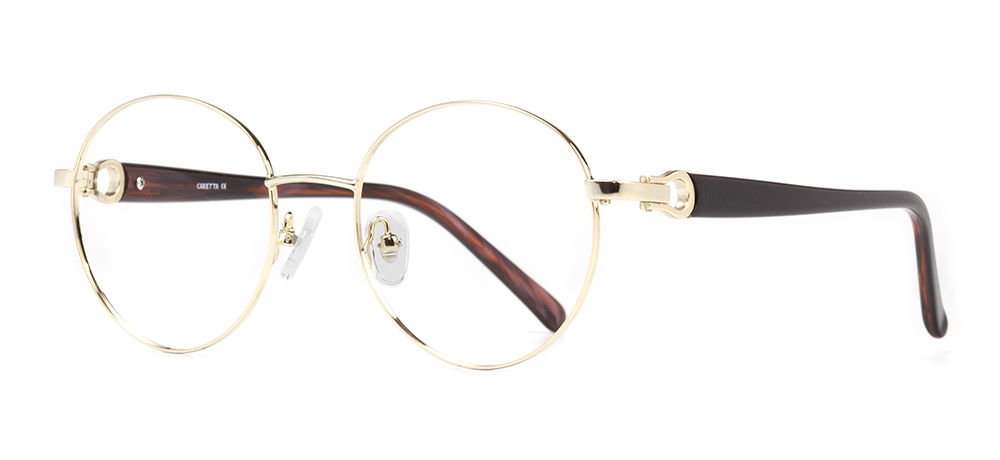 CARETTA CRTTA MTL 7551-C.01 Optik Genç,Yetişkin Kadın Oval Çerçeveli Metal - 2