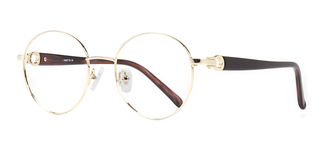 CARETTA CRTTA MTL 7551-C.01 Optik Genç,Yetişkin Kadın Oval Çerçeveli Metal - CARETTA (1)