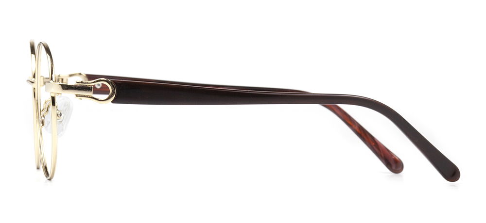 CARETTA CRTTA MTL 7551-C.01 Optik Genç,Yetişkin Kadın Oval Çerçeveli Metal - 3