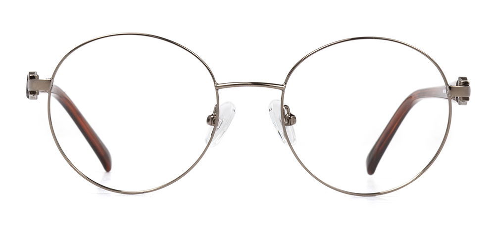 CARETTA CRTTA MTL 7551-C.02 Optik Genç,Yetişkin Kadın Oval Çerçeveli Metal - 1