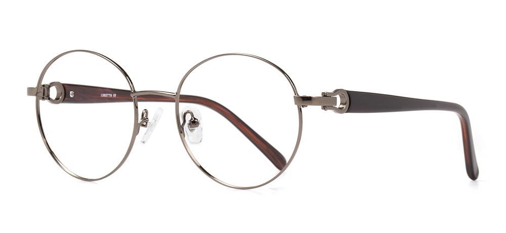 CARETTA CRTTA MTL 7551-C.02 Optik Genç,Yetişkin Kadın Oval Çerçeveli Metal - 2