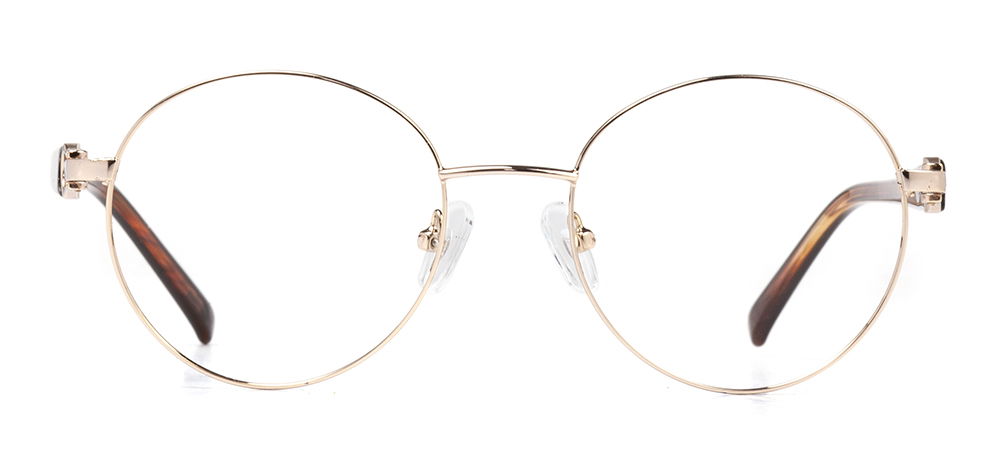 CARETTA CRTTA MTL 7551-C.03 Optik Genç,Yetişkin Kadın Oval Çerçeveli Metal - 1