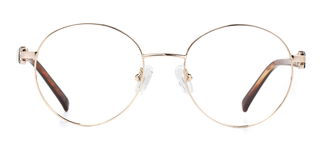 CARETTA CRTTA MTL 7551-C.03 Optik Genç,Yetişkin Kadın Oval Çerçeveli Metal - CARETTA