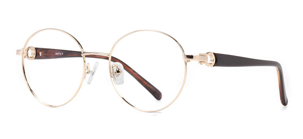 CARETTA CRTTA MTL 7551-C.03 Optik Genç,Yetişkin Kadın Oval Çerçeveli Metal - 2